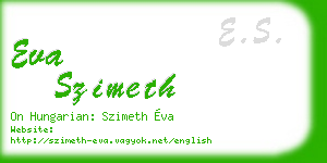 eva szimeth business card